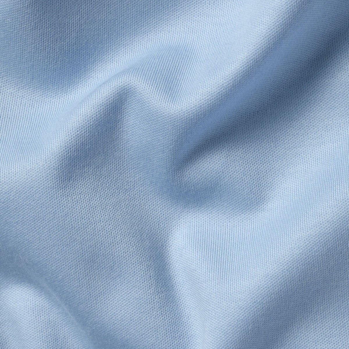 Men's Light Blue Solid Short Sleeve Polo Shirt