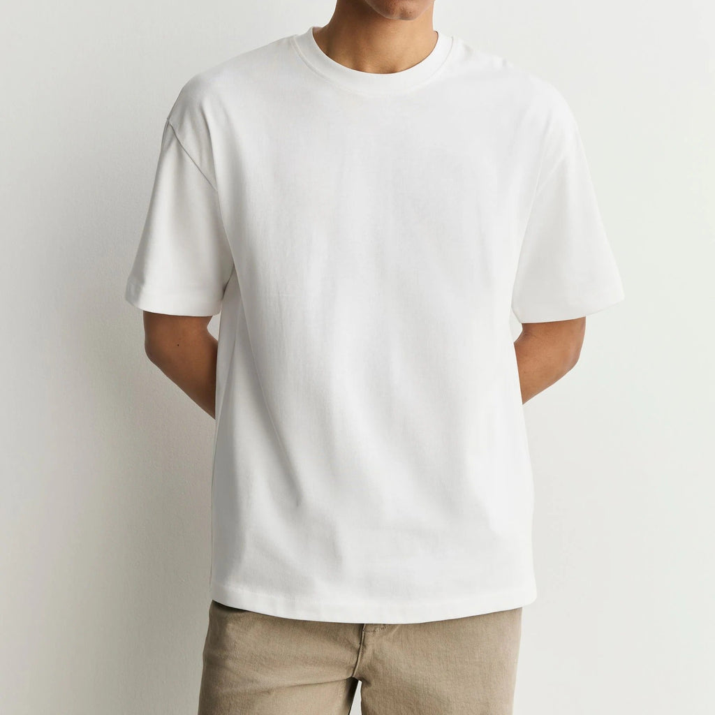 Men's Loose Fit Solid Color Crew Neck Short Sleeve T Shirt