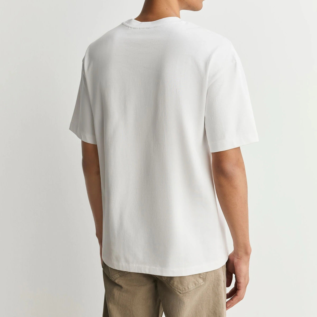 Men's Loose Fit Solid Color Crew Neck Short Sleeve T Shirt
