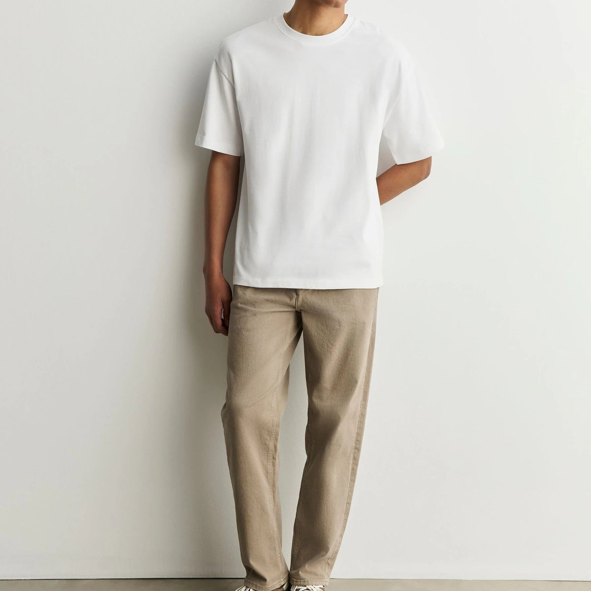 Men's Loose Fit Solid Color Crew Neck Short Sleeve T Shirt